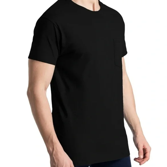 Fruit of the Loom Men's Eversoft Pocket T-Shirt Undershirts, 6-Pack - Picture 6 of 10